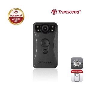 트랜센드 보안용 바디캠 DrivePro Body 30  경찰 소방 바디캠 보안카메 액션캠 기본장착 64GB 메모리